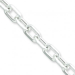 Sterling Silver 8 inch 5.50 mm Fancy Cable Chain Bracelet