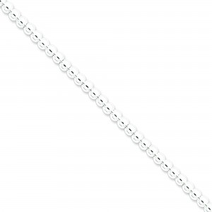 Sterling Silver 16 inch 5.00 mm  Bead Choker Necklace