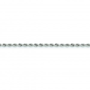 14k Yellow Gold 7 inch 3.25 mm Handmade Regular Rope Chain Bracelet