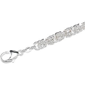 Sterling Silver 7 inch 6.00 mm  Byzantine Chain Bracelet