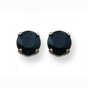 Palladiumblack CZ Earrings in Non Metal