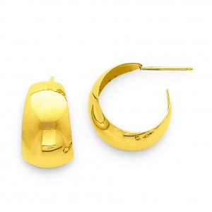 Small Hoop Earrings in 14k Yellow Gold