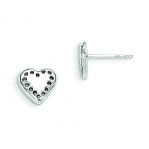Heart Mini Earrings in Sterling Silver