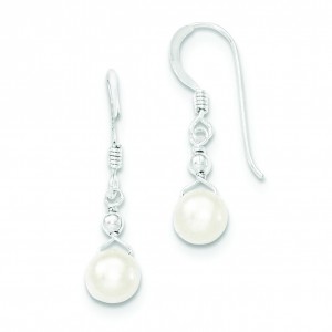 Freshwater Cultured Pearl Earrings in Sterling Silver