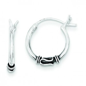 Hoop Earrings in Sterling Silver