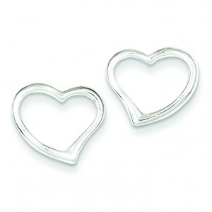 Heart Earrings in Sterling Silver
