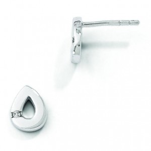 White Ice Diamond Earrings in Sterling Silver (0.02 Ct. tw.)