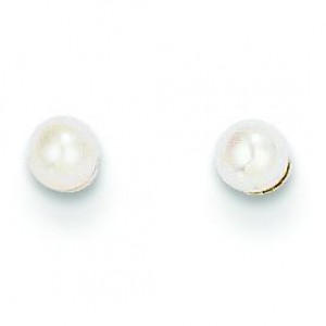 Cultured Pearl Earrings in 14k Yellow Gold