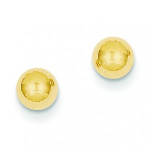 Ball Post Earrings in 14k Yellow Gold