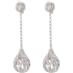 Diamond Earrings in 14k White Gold (1 Ct. tw.) (1 Ct. tw.)