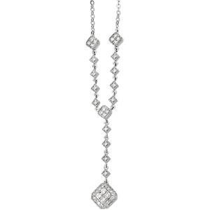 Diamond Fashion Necklace in 14k White Gold (0.33 Ct. tw.) (0.33 Ct. tw.)