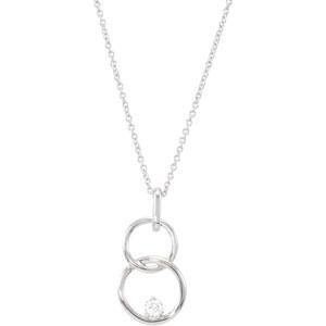 Diamond Fashion Necklace in 14k White Gold (0.04 Ct. tw.) (0.04 Ct. tw.)