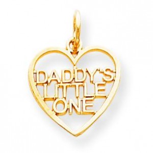 Daddy Little One Charm in 10k Yellow Gold