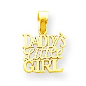 Daddy Little Girl Charm in 10k Yellow Gold