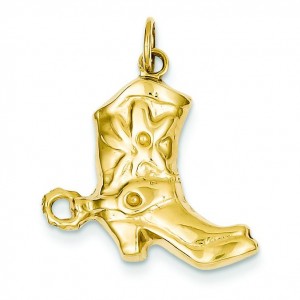 Boot Charm in 14k Yellow Gold