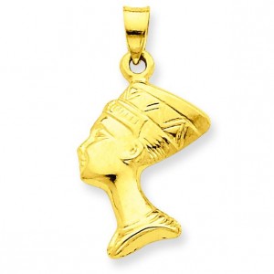 Nefertiti Pendant in 14k Yellow Gold