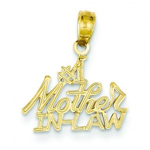 Mother In Law Pendant in 14k Yellow Gold
