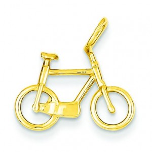 Exercise Bicycle Charm in 14k Yellow Gold