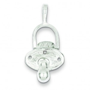 Pacifier Charm in Sterling Silver