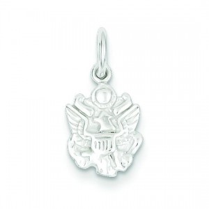 Army Insignia Charm in Sterling Silver