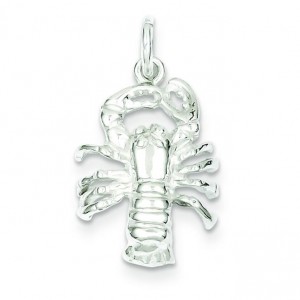 Lobster Charm in Sterling Silver