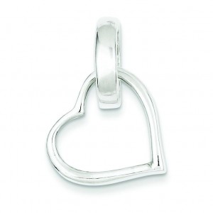 Heart Charm in Sterling Silver