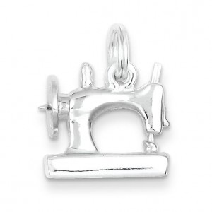 Sewing Machine Charm in Sterling Silver