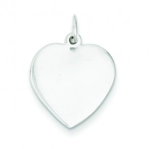 Small Heart Charm in Sterling Silver