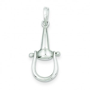 Stirrup Pendant in Sterling Silver