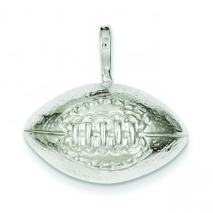 Football Charm in Sterling Silver