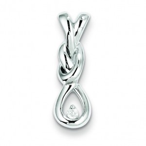 Diamond Pendant in Sterling Silver 