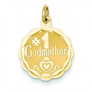 Godmother Charm in 14k Yellow Gold