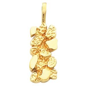 Nugget Pendant in 14k Yellow Gold