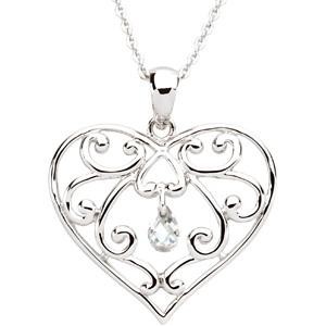 The Healing HeartTrade Pendant Chain in Sterling Silver