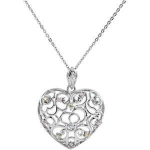 Desires Of The Heart Pendant Chain in Sterling Silver