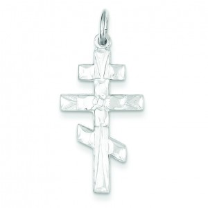 Eastern Orthodox Cross in Sterling Silver