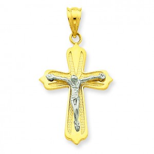 Passion Crucifix in 14k Yellow Gold