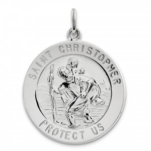 St Christopher Medal in Sterling Silver