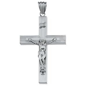 Hollow Crucifix in Sterling Silver