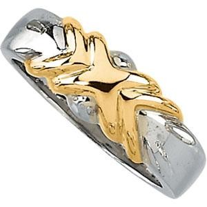 Freeform Ring in 14k Yellow Gold & Sterling Silver