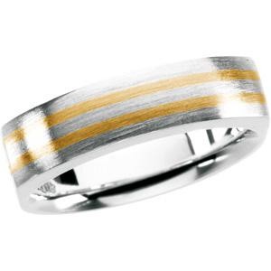 Fashion Ring in 18k Yellow Gold & Sterling Silver