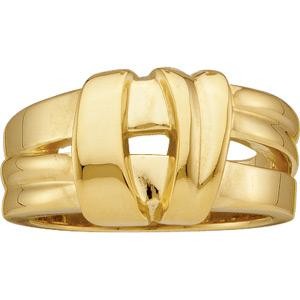 Overlapping Bands Fashion Ring in 14k Yellow Gold