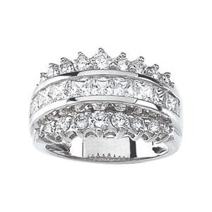Fashion CZ Ring in Sterling Silver