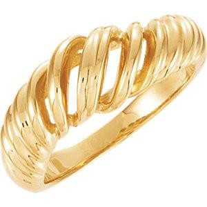 Metal Fashion Ring in 14k Yellow Gold