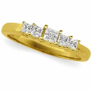 Five Stone Diamond Anniversary Rings (0.5 Ct. tw.) (0.5 Ct. tw.)