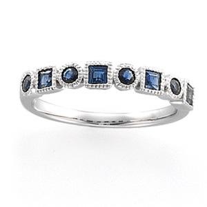 Diamond Gemstone Anniversary Rings  