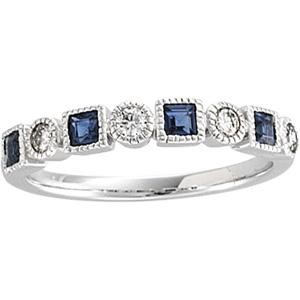 Diamond Gemstone Anniversary Rings  (0.2 Ct. tw.) (0.2 Ct. tw.)