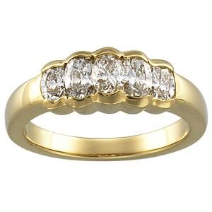 Five Stone Diamond Anniversary Rings (1.16 Ct. tw.) (1.16 Ct. tw.)
