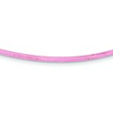 2mm 18 inch Pink Leather Cord in 14k Yellow Gold