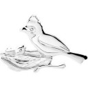 Caring Cardinal Brooch in Sterling Silver